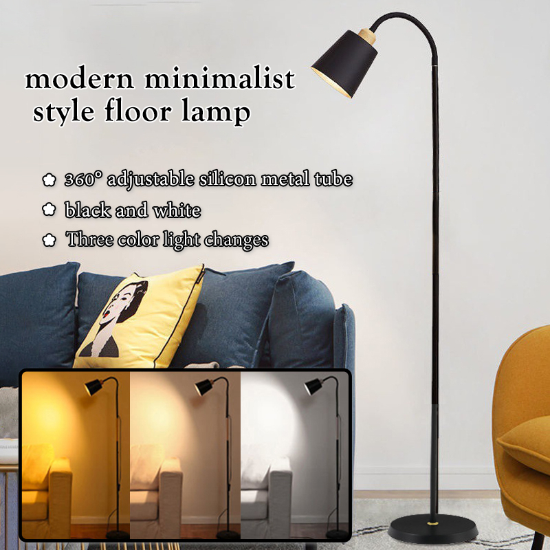 โคมไฟตั้งพื้น หลอดไฟ 3 สี โคมไฟตั้งพื้น Floor lamp โคมไฟประดับห้อง led ใช้กับขั้ว หลอด สไตล์โมเดิร์นมินิมอล