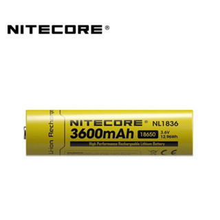 ถ่านชาร์จ Nitecore NL1836 3600mAh 3.7V ของแท้ 1 ก้อน