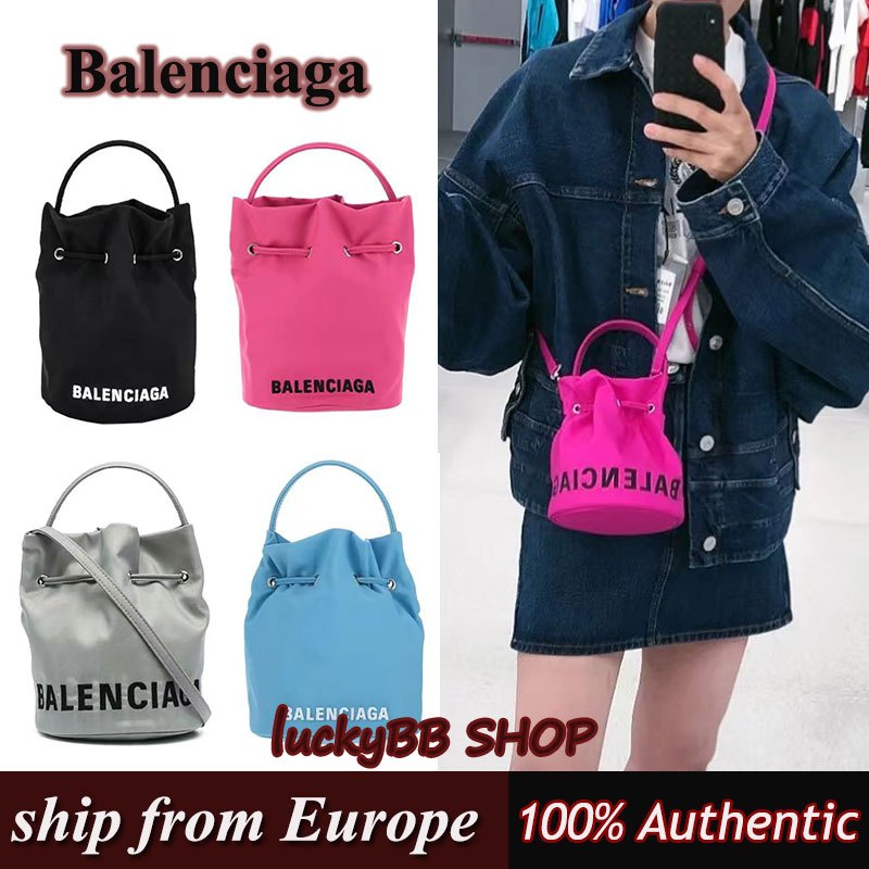 Balenciaga กระเป๋าถัง กระเป๋าไหล่ข้ามตัว ของแท้100%