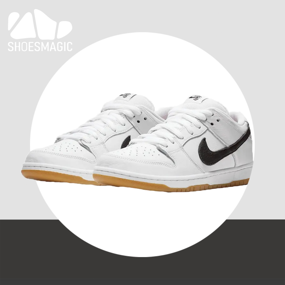 -พร้อมส่ง-แท้💯% Nike Dunk SB Low pro iso "white gum" Retro Sneakers anti slip BoardShoes