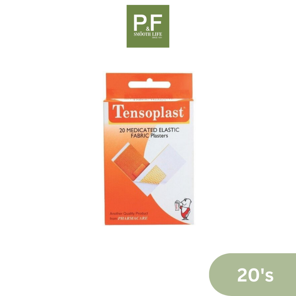 Tensoplast เทนโซพลาส พลาสเตอร์ ชนิดผ้ายืด 20 แผ่น