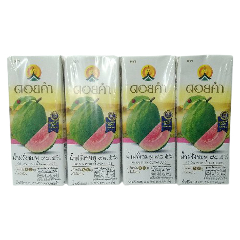 DOIKHAM 98% PINK GUAVA JUICE 200 ML.