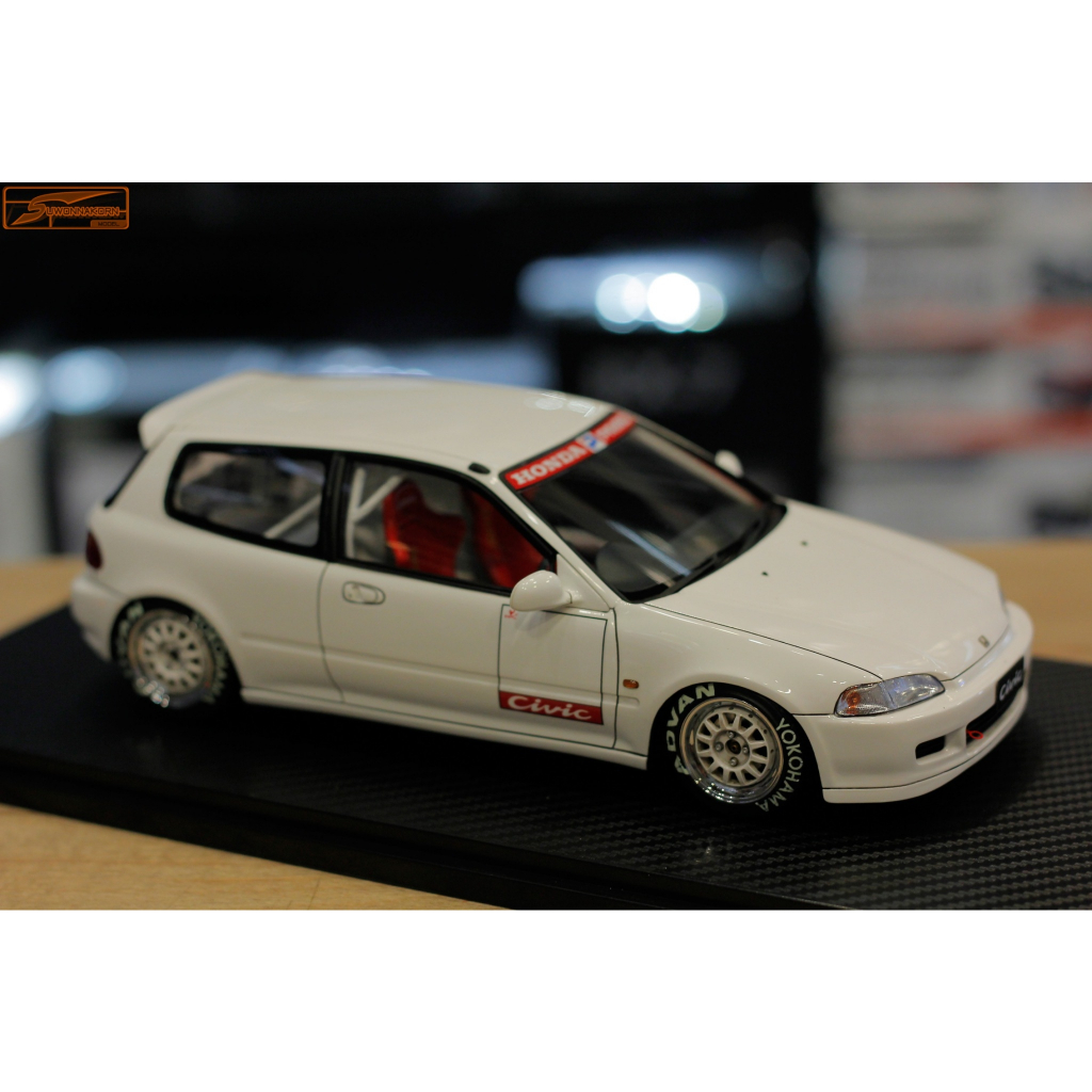 Ignition Model Honda Civic EG6 White