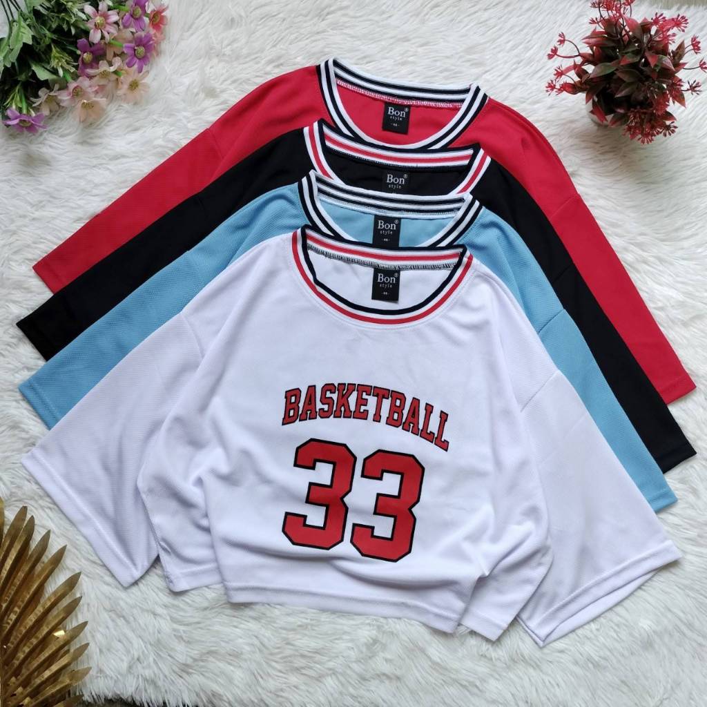 เสื้อครอปเอวลอย เสื้อครอปบาส ขนาดฟรีไซส์