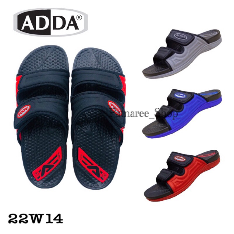 พร้อมส่ง ADDA รุ่น 22W14 รองเท้าแตะ แบบสวม ปรับสายได้ ไซส์ 4-9,10-11