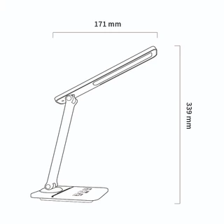 SHINING โคมไฟอ่านหนังสือ Led Multi Table Lamp 9W Led 9 วัตต์ โคมไฟตั้งโต๊ะ 3แสง หลอดไฟโตชิบา Toshiba Lighting