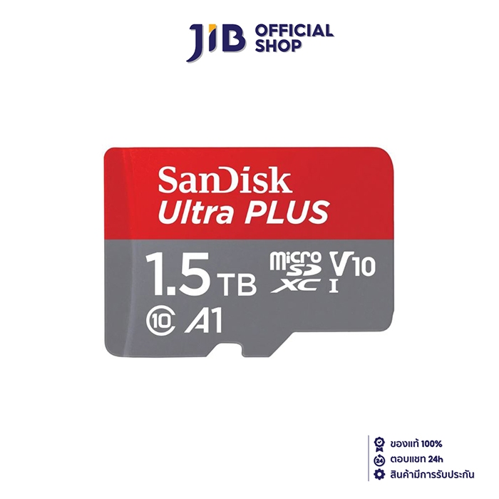 1.5 TB MICRO SD CARD (ไมโครเอสดีการ์ด) SANDISK ULTRA PLUS MICROSD UHS-I CARDS (SDSQUAC-1T50-GN6MN)