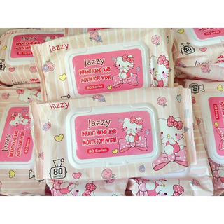 🔥ทิชชู่เปียกเล็กเด็ก Baby คิตตี้ลายน่ารัก เหมาะกับเด็ก อ่อนโยน ไม่มีแอลกอฮอล์