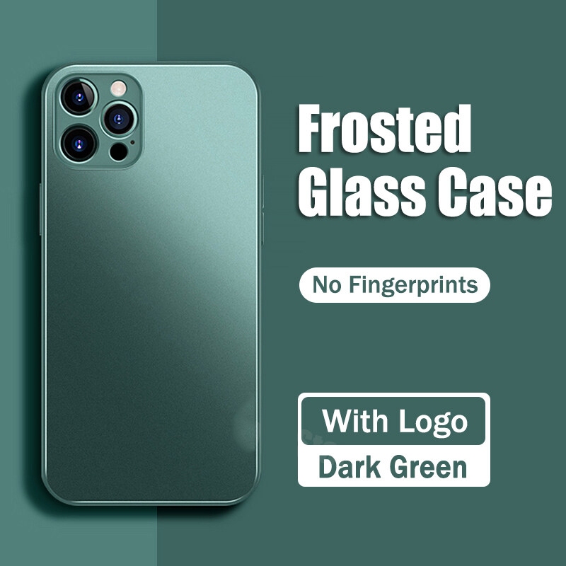 เคสที่มีโลโก้ ป้องกันลายนิ้วมือ 11 12 13 14 15 Pro Promax Plus สำหรับ ไอโฟน 7 8 PLUS X XR XS MAX พร้อมส่ง 014
