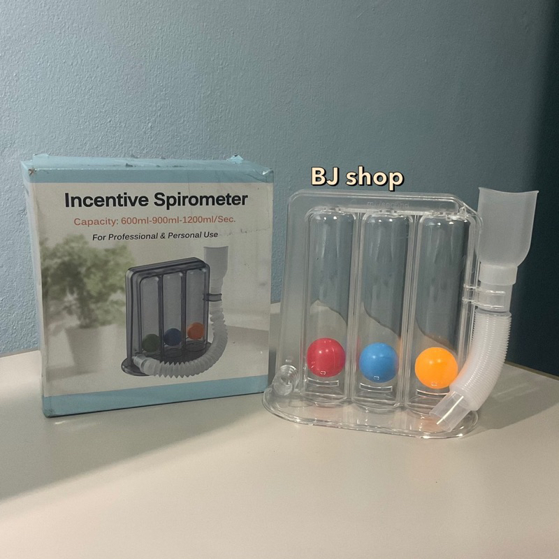 📌เครื่องช่วยบริหารปอด 📌เครื่องดูดบริหารปอด Triballs Incentive Spirometer แบบ Triflow มือสอง สภาพดี