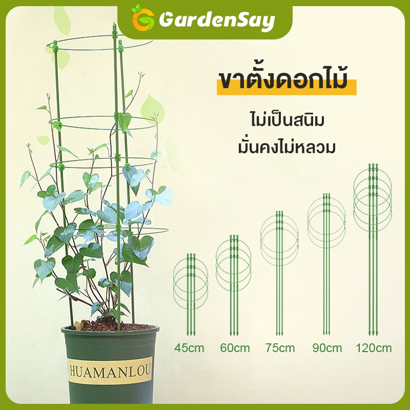 120cmกรงพืช โครงเถาวัลย์ เสามะเขือเทศ ซุ้มไม้ โครงปลูก แบบทนทาน อุปกรณ์สำหรับพืชไม้เลื้อย จัดทรงต้นไม้ ไม้เลื้อย ทรงพุ่ม