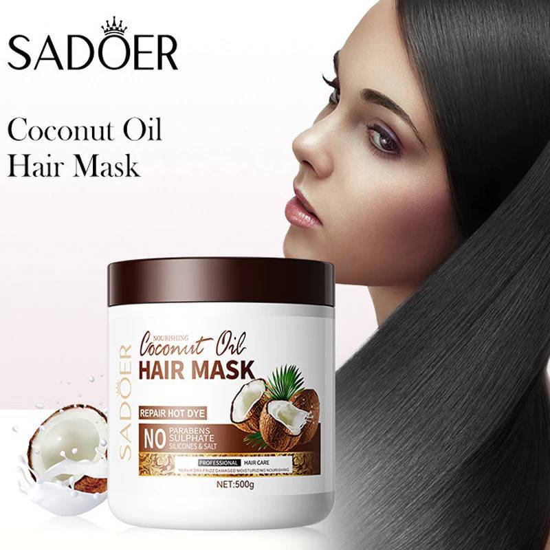 ( มีส่งด่วน ) SADOER Coconut Oil HAIR MASK ครีมหมักผม มะพร้าว 500g