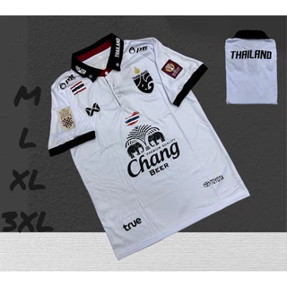 เสื้อบอลเสื้อกีฬาทีมไทยมีแค่เสื้อชายหญิงใส่ได้ผ้านิ่มเย็นใส่สบายขนาดไซร้M L XL 3XL