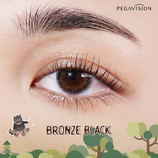 PEGAVISION คอนแทคเลนส์สี รายเดือน รุ่น Forest Miracle สี Bronze Black (2 เลนส์/กล่อง)