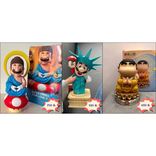 พร้อมส่ง โมเดลฟิกเกอร์ Mario Buddha รูปปั้นเสรีภาพ คอสเพลย์ หลวงพ่อชินจัง