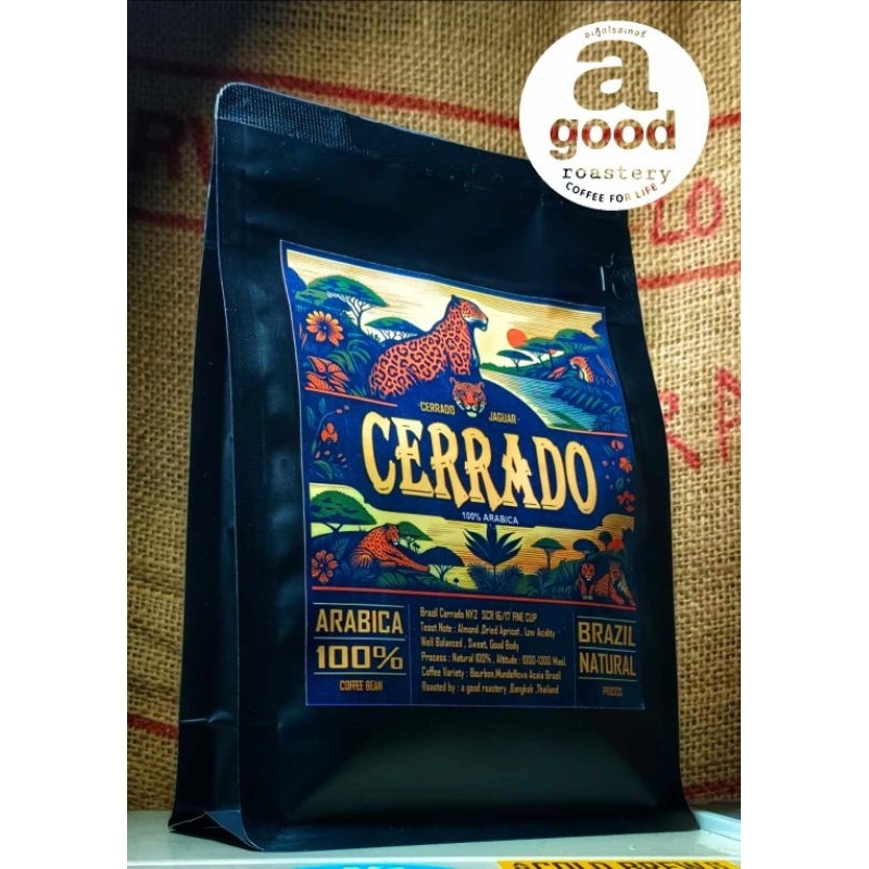 𝐁𝐫𝐚𝐳𝐢𝐥 𝐂𝐞𝐫𝐫𝐚𝐝𝐨 Tiger coffee SCR  FINE CUP Cerrado​ เมล็ดกาแฟ บราซิล เซอร์ราโด้​ เมล็ดกาแฟ​คั่ว​เกรด​A