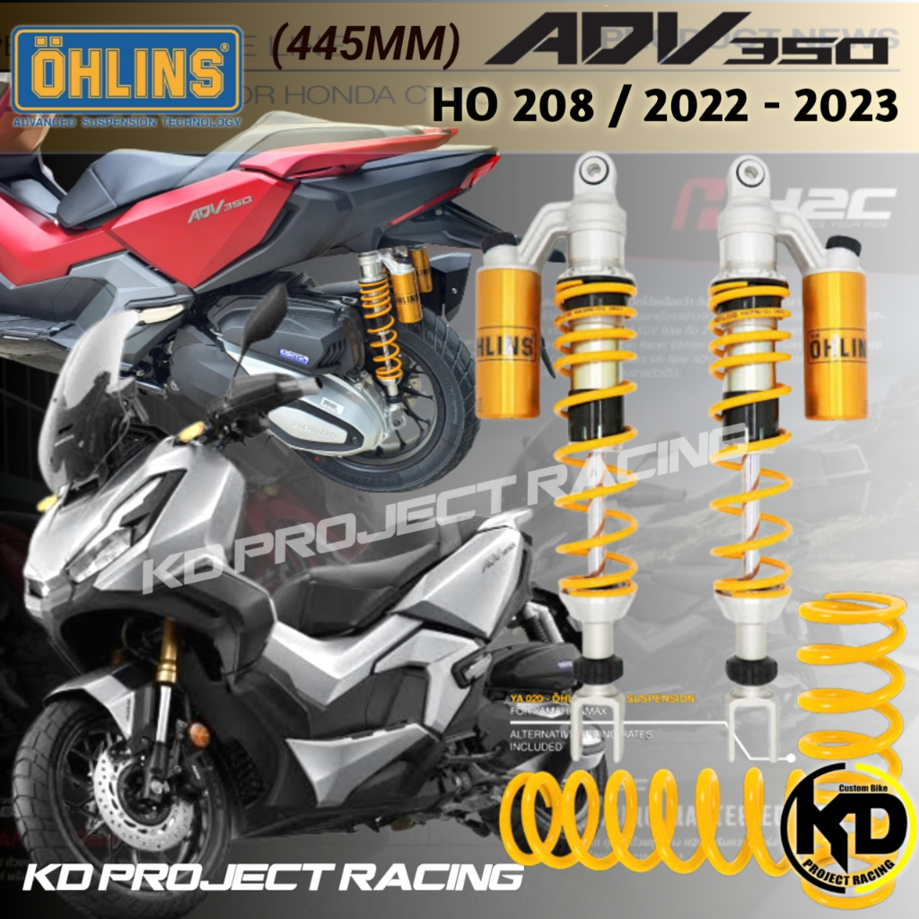 [กรอกโค้ด 1000OFF ลด 1000.-] โช๊คหลัง OHLINS HO208 Honda ADV350 (445mm)-