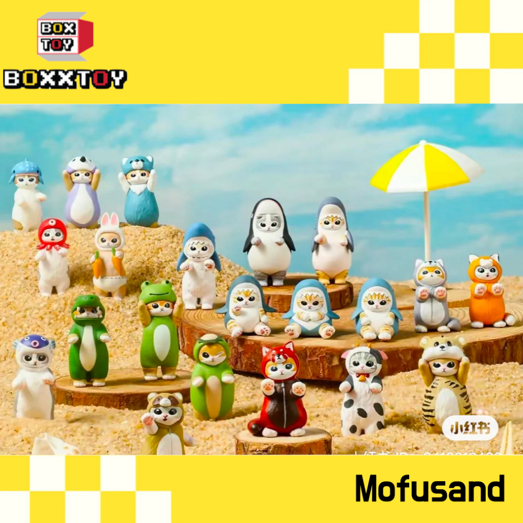 🌈  Mofusand Cat 🌈  Mofusand Cat  กล่องสุ่ม art toys แมว โมเดล