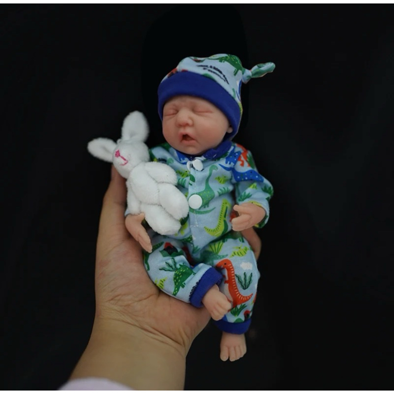 [Pre-Order] Reborn baby ตุ๊กตาทารก baby doll ซิลิโคนทั้งตัว 7 inch