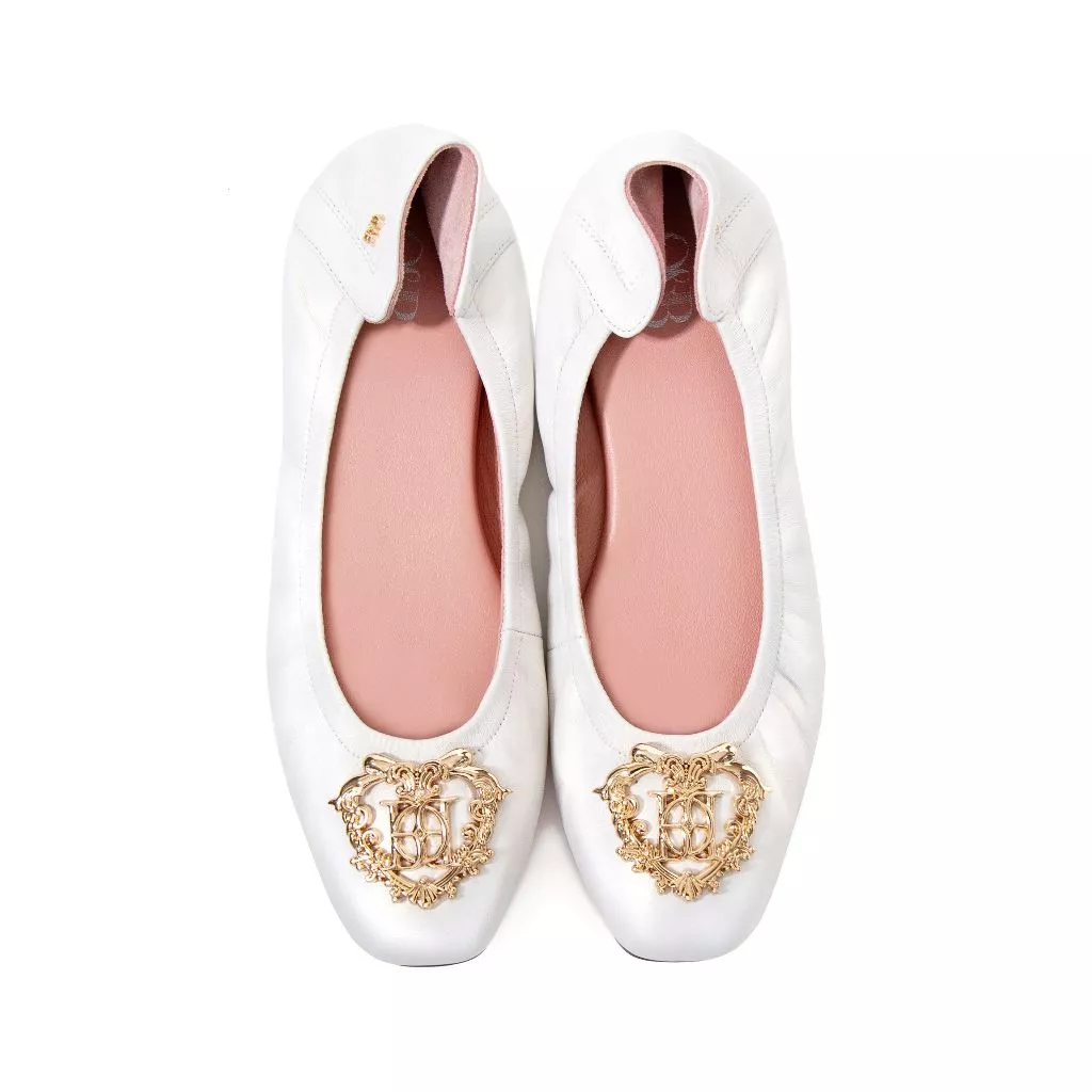 O&B รองเท้าหนังแกะ รุ่น AUDREY PRINCESS IN FAIRY WHITE-11217SS32606F_S4WTSM