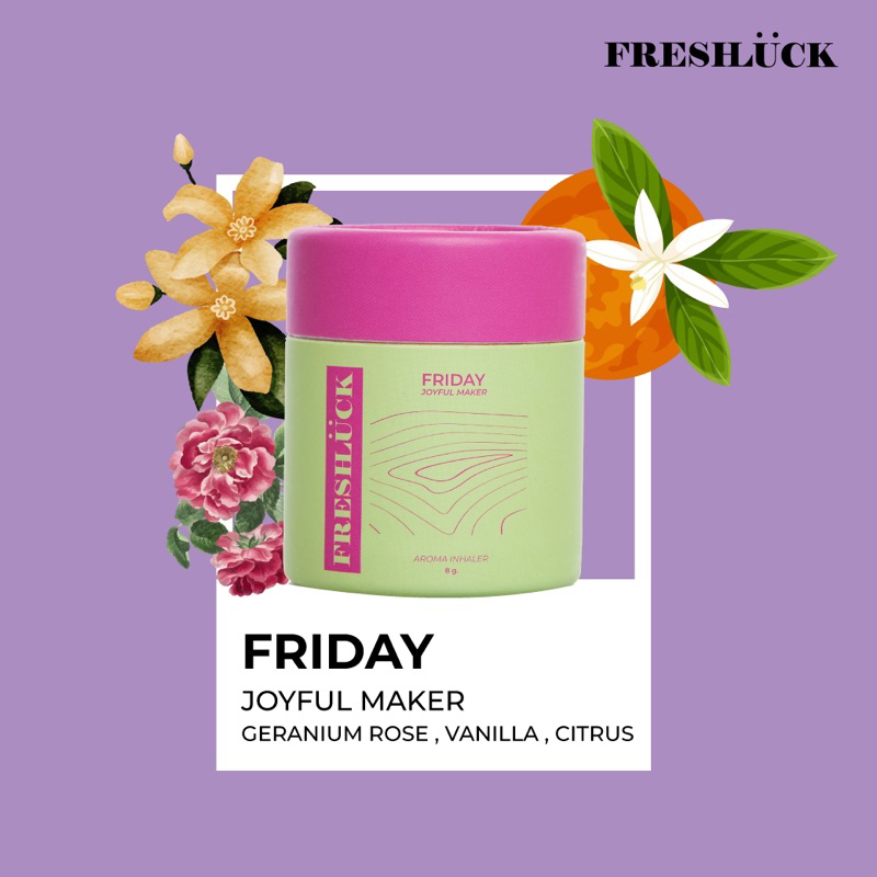 ยาดมเสริมดวง FRESHLUCK วันศุกร์ กลิ่น Joyful Maker