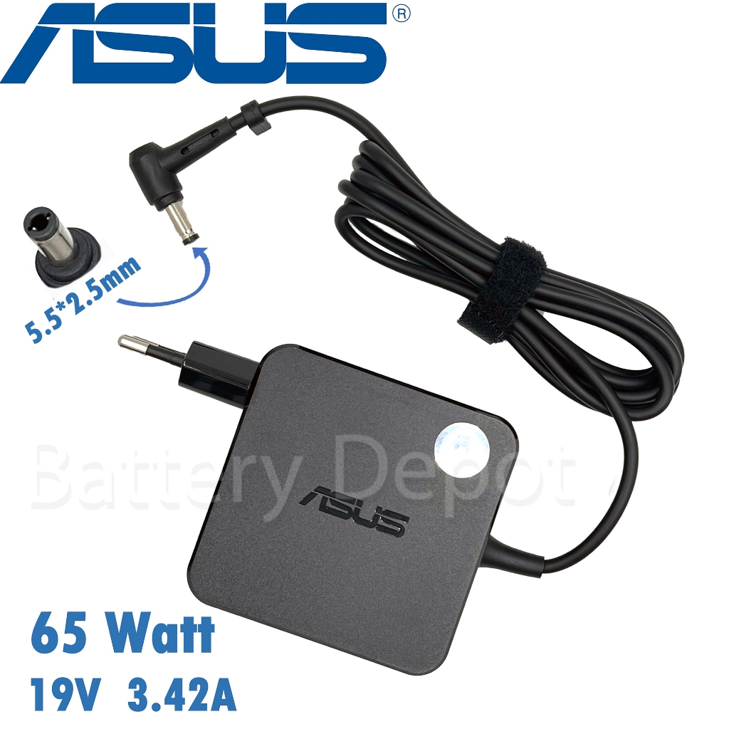 [ปลั๊กขากลม] Asus Adapter A42J K46C K46CM K46CB S400C X45A X450C X455L X555Y 65w 5.5 X555LN X751L S550C สายชาร์จ Asus