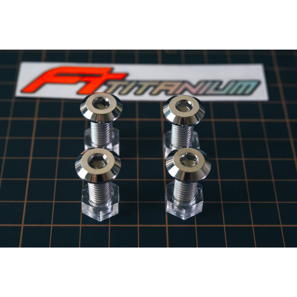 น็อตสแตนเลส 304 จานดิสหัวเรียบ M8 (ไม่มีบ่า)