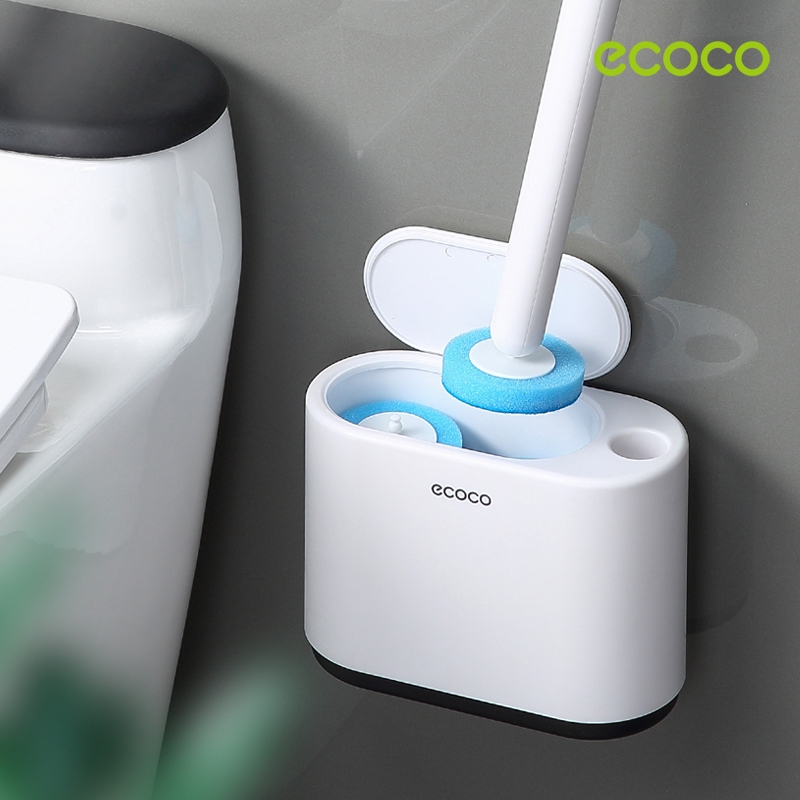 [พร้อมส่ง]Ecoco ที่ขัดห้องน้ำ พร้อมด้ามแปรงขัดส้วม แปรงขัดพื้น ขัดชักโคร พร้อมแผ่นน้ำยาในตัว(ฟรีรีฟิว8/16ชิ้น)