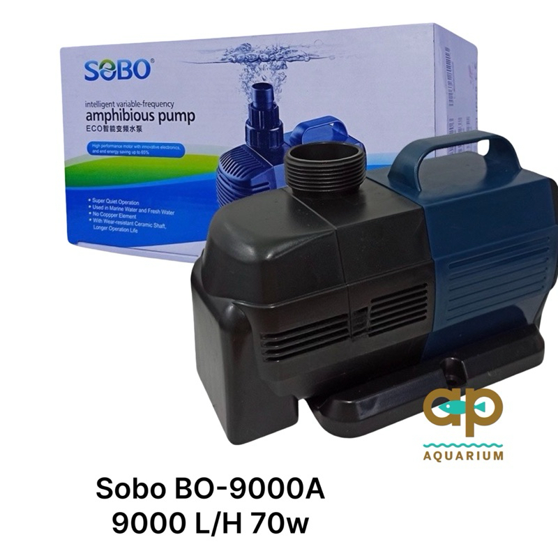SOBO BO-9000A 70w 9000 ลิตร/ชั่วโมง bo9000A ปั๊มน้ำหมุนเวียนแบบประหยัดไฟ เปิดได้ 24 ชั่วโมง