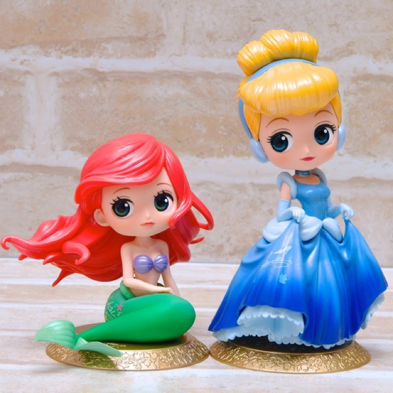 งานแท้ มือ 1 Qposket Disney Characters Special Coloring vol.2 qposket Ariel ฐานทอง qposket Cinderell
