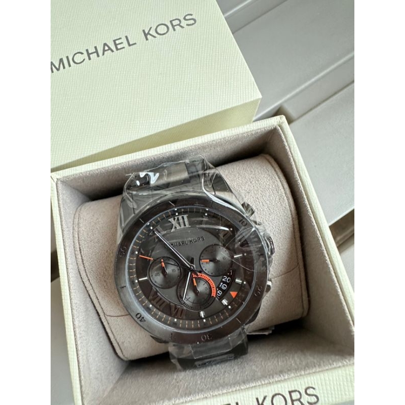 MICHAEL KORS Brecken Chronograph Grey Dial – Grey  รุ่น MK8465 แท้ 100%