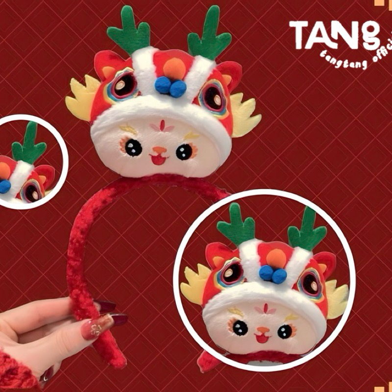 [พร้อมส่งในไทย ] ที่คาดผม หมวกหัวสิงโตมีเขา สุดน่ารักกก