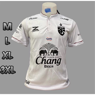 เสื้อบอลเสื้อกีฬาคอจีนมีแค่เสื้อเป็นทรงตรงผ้านิ่มเย็นใส่สบายขนาดไซร้M L XL 3XL