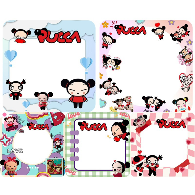กระดาษโน๊ตลาย Pucca มี 5 ลาย