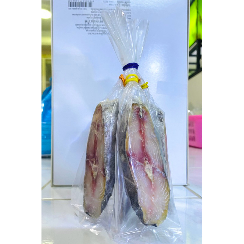 ปลาอินทรีย์แท้ ปลาเค็ม ช่อละ 5 ชิ้น น้ำหนัก 250-300กรัม คละชิ้น ราคาประหยัด สดใหม่ ตัดใหม่ทุกวัน