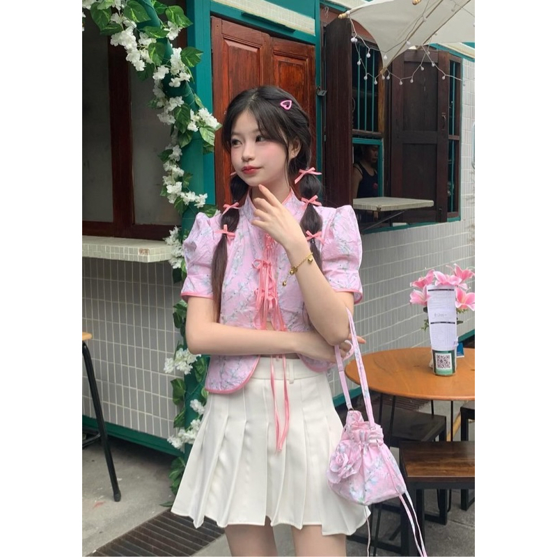 Dianna Top - Pink ตรุษจีน DN-TOP-PINK