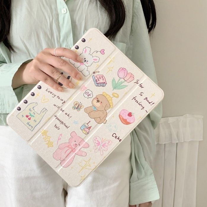 พร้อมส่ง เคสไอแพด Air6 Air8 11 Gen12/11ช่องใส่ปากกาขวา สวนสัตว์น่ารัก notebook AcrylicเคสiPad MINI7 ราคา ถูกที่สุด ดีลบีเคเค แกลเลอรีภาพที่ 7