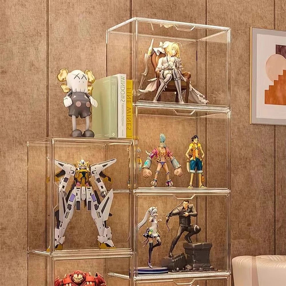 กล่องใส่โมเดล กล่องใส่ตุ๊กตาแบบใส กล่องใส่ art toy พลาสติกอย่างดี กันฝุ่น กันน้ำ และมีความโปร่งใสสูง ตู้โชว์ กันฝุ่น