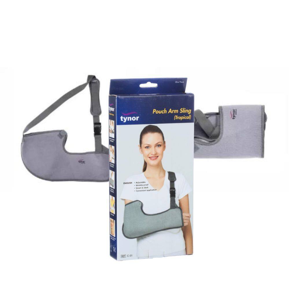 Tynor C01 Pouch Arm Sling Tropical อุปกรณ์พยุงแขน ผู้ใหญ่และเด็ก