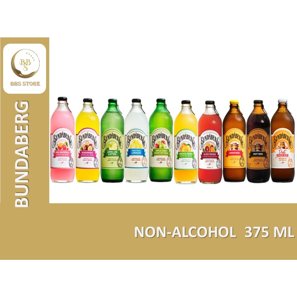 [พร้อมส่ง] เครื่องดื่ม Bundaberg Assorted Brewed Drink Apple Cider │ Root Beer │ Ginger Beer │ Lemon