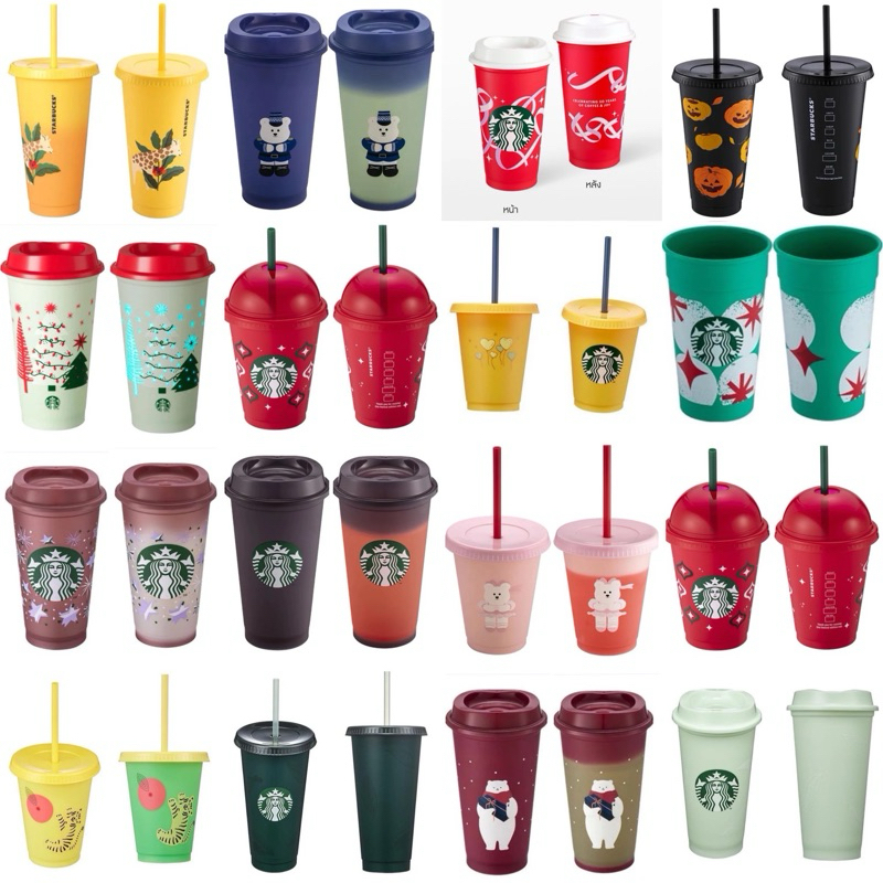 🌈แก้วรียูส starbucksแท้💯
