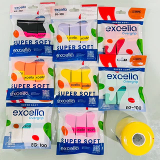 8.8 ส่งด่วน Excella กริปพันด้าม (เลือก EG-900 ซับเหงื่อ/EG-100/EG-200 นุ่มสบาย) Overgrip ไม้แบด/เทนนิส แพ็ค 3 ชิ้น