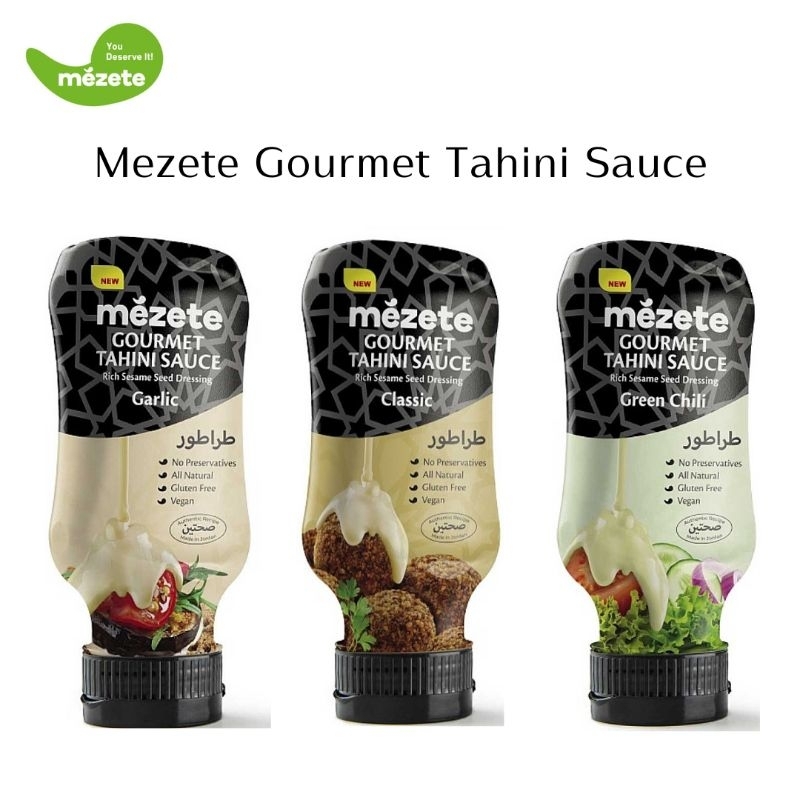 ซอสน้ำมันงา สุดคลาสสิค 315 กรัม สินค้านำเข้าจากจอร์แดน | Mezete Tahini Sauce 315g (Halal Certified)