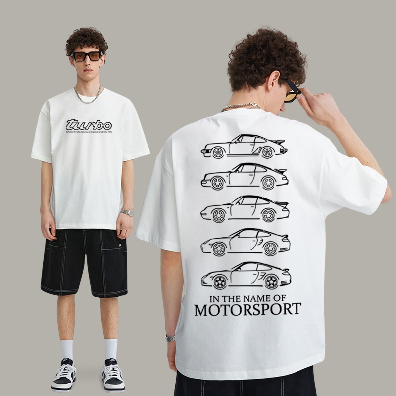 พร้อมส่ง! เสื้อยืดผู้ชายผู้หญิง เสื้อยืดoversize ผ้าคอตตอน ลาย"TURBO03" เนื้อผ้าเกรดพรีเมียม ผ้าฝ้ายใส่สบาย