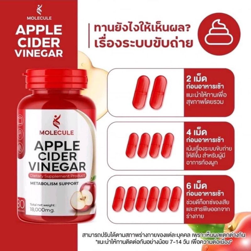 Molecule Apple Cider Vinegar โมเลกุล แอปเปิ้ลไซเดอร์