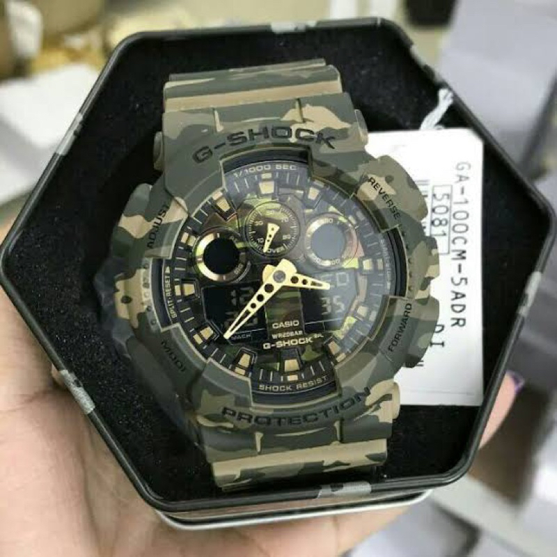 สายนาฬิกา G-Shock รุ่น Ga-100,Ga-110,Ga-120,GD-100,GD-120 ลายพราง(camo)
