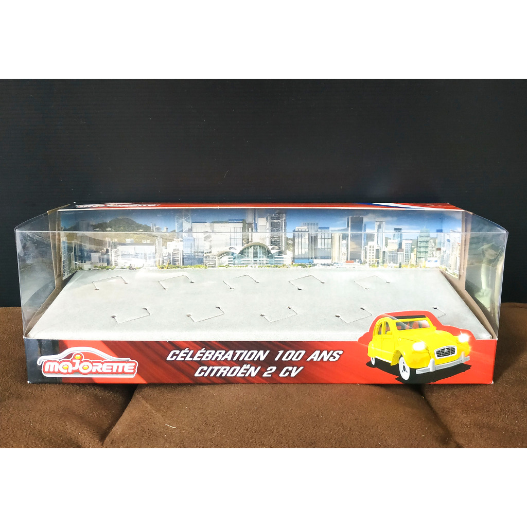 กล่องเปล่าใส่โมเดลรถเหล็ก Majorette 1/64 (รถ 7-8 cm) วางรถได้ 5 คัน รุ่น Celebration 100 Ans Citroen