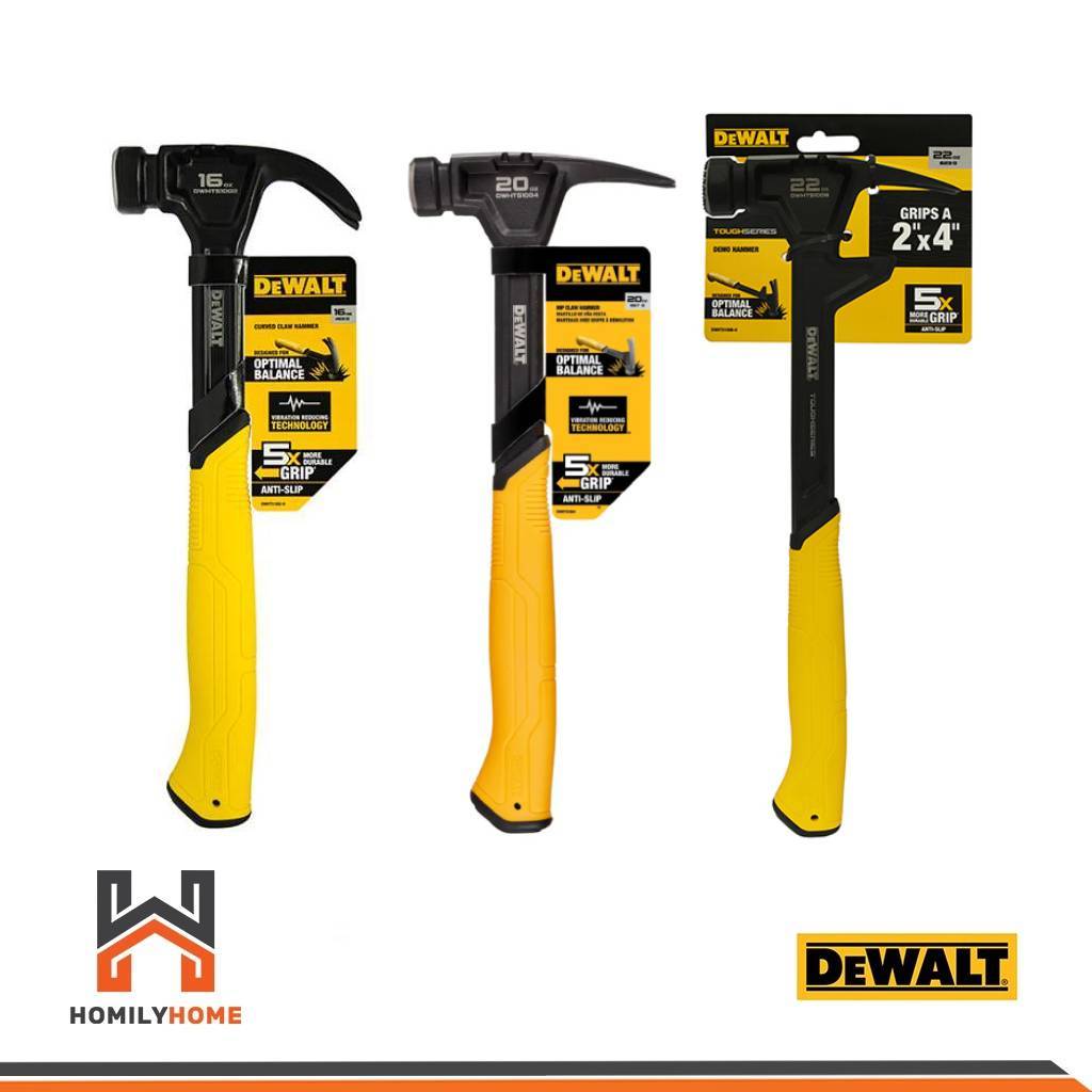 DEWALT ค้อน ค้อนหงอนโค้ง 16 OZ รุ่น DWHT51002 20 OZ รุ่น DWHT51004 22 OZ รุ่น DWHT51008 ค้อนหงอน