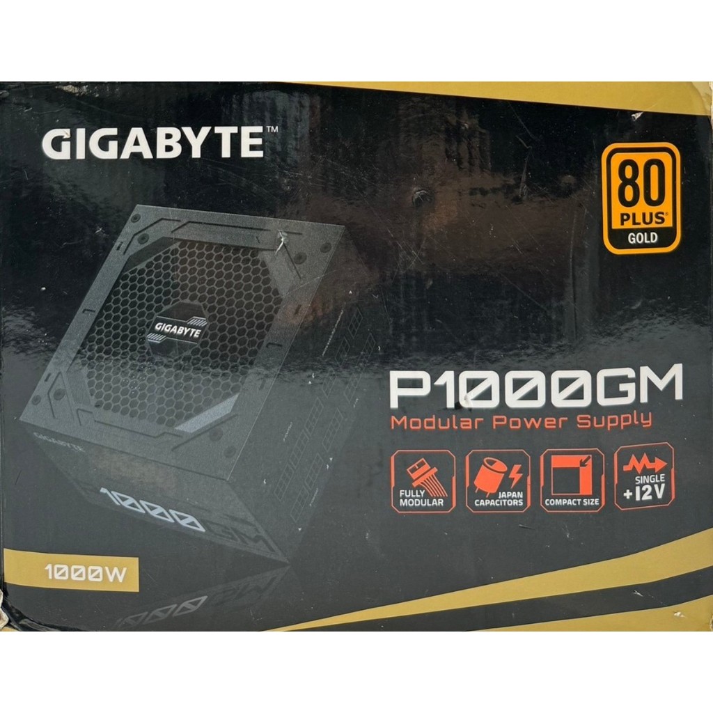 POWER SUPPLY (อุปกรณ์จ่ายไฟ) GIGABYTE P1000GM - 1000W 80 PLUS GOLD มือสอง ประกันไทย