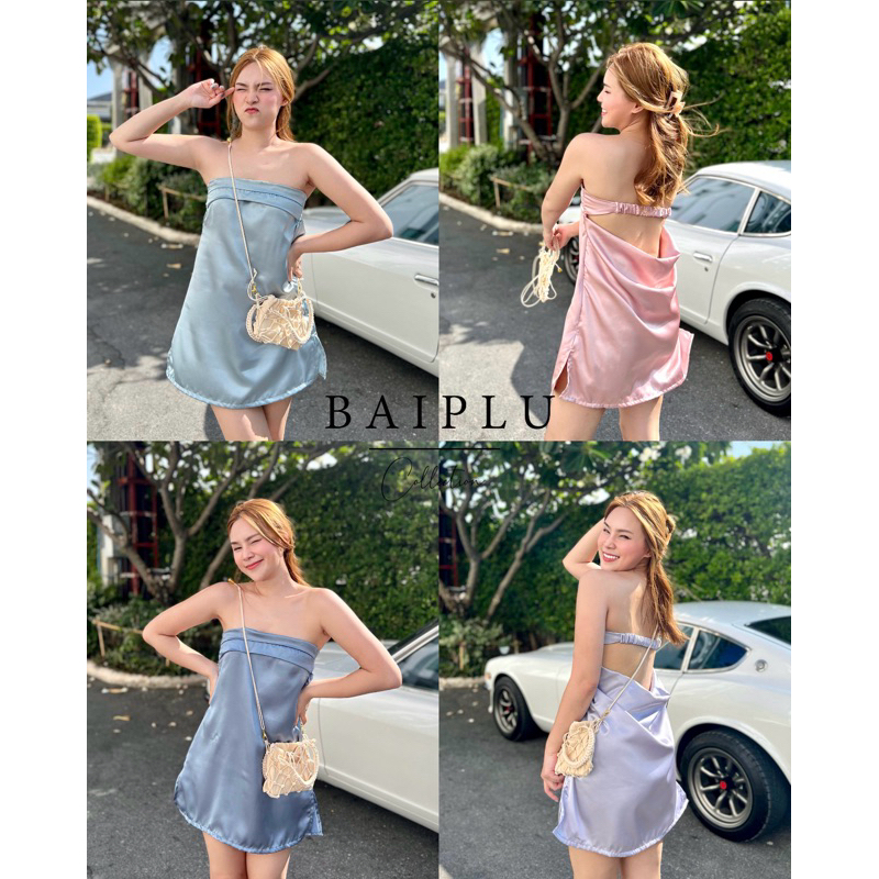 SALE🚩BP Collection🌷Mini Dress ผ้า Satin